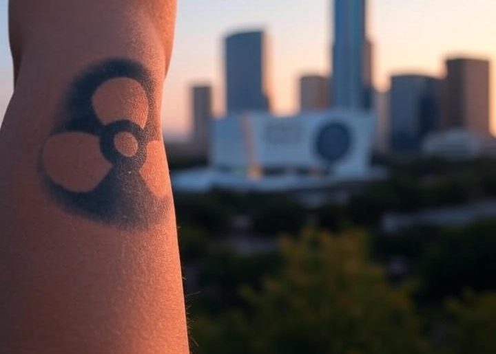 fading tattoo due to radiation